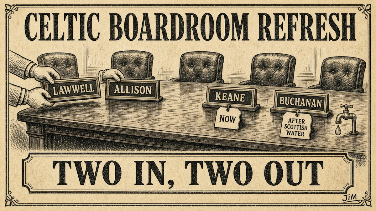 Jim plate 064: Two in, two out at Celtic