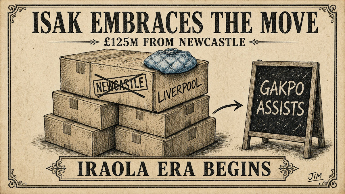Jim plate 068: Isak embraces Liverpool