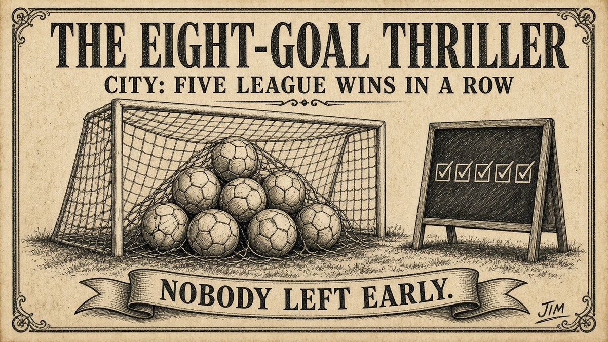 Jim plate 082: City's eight-goal thriller