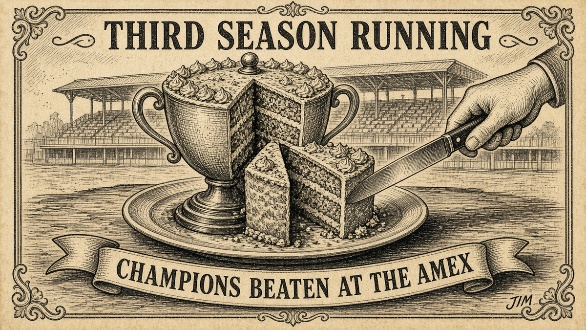 Jim plate 093: Champions fall at the Amex