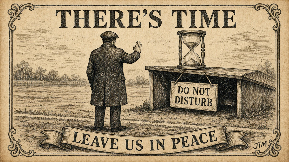 Jim plate 096: Mourinho: calm, there's time