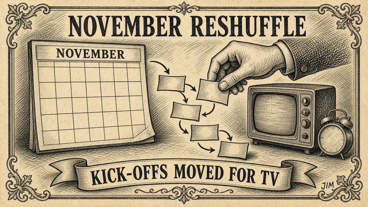 Jim plate 099: November TV reshuffle