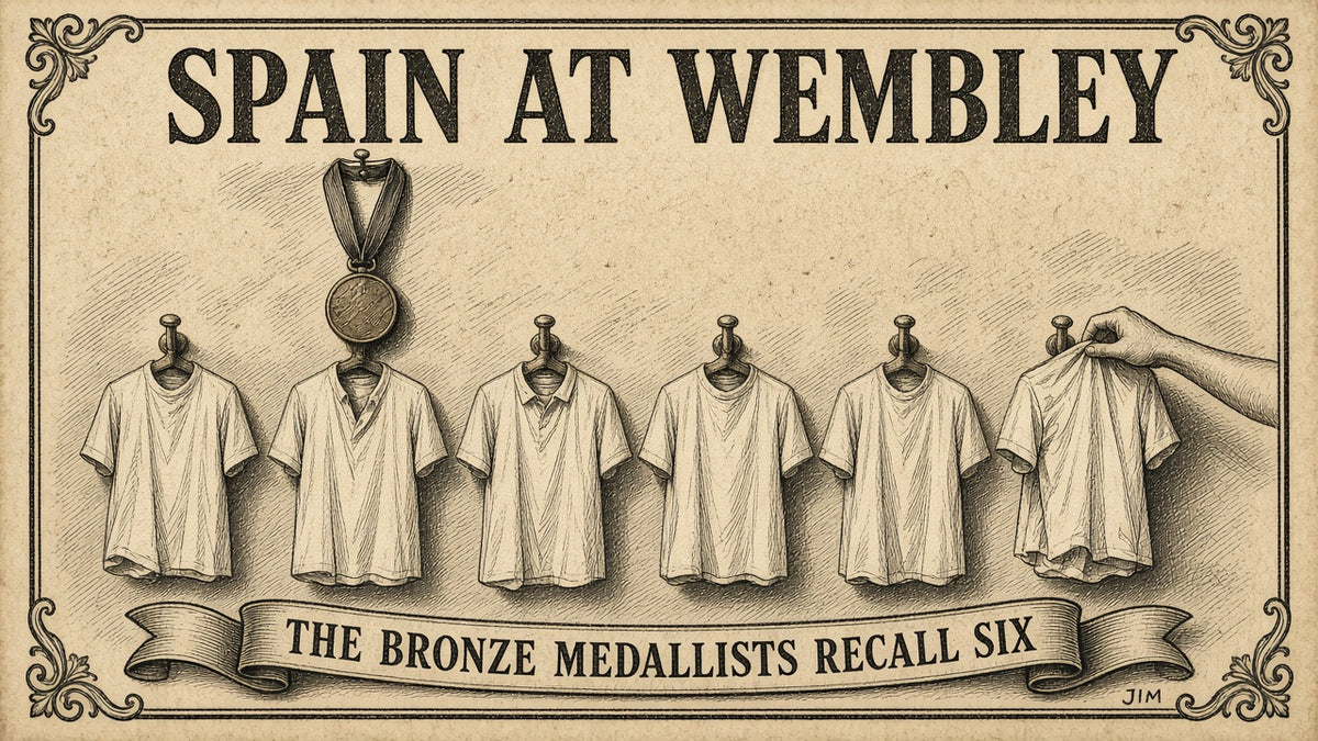 Jim plate 113: England v Spain, six recalls