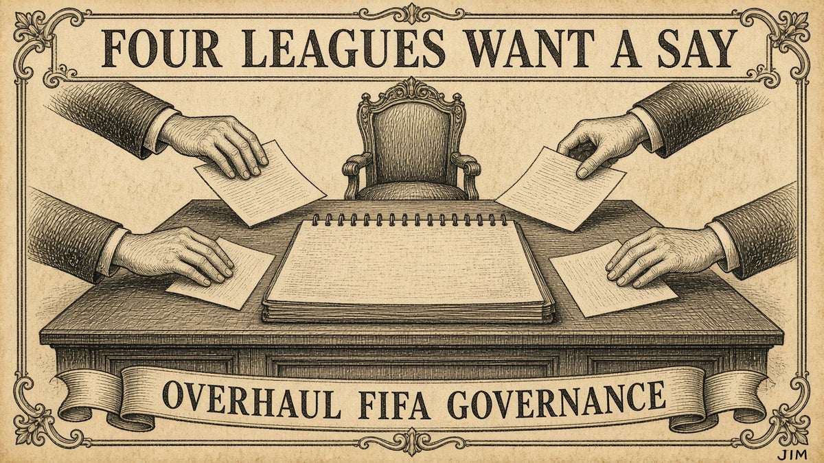 Jim plate 132: Four leagues take on FIFA