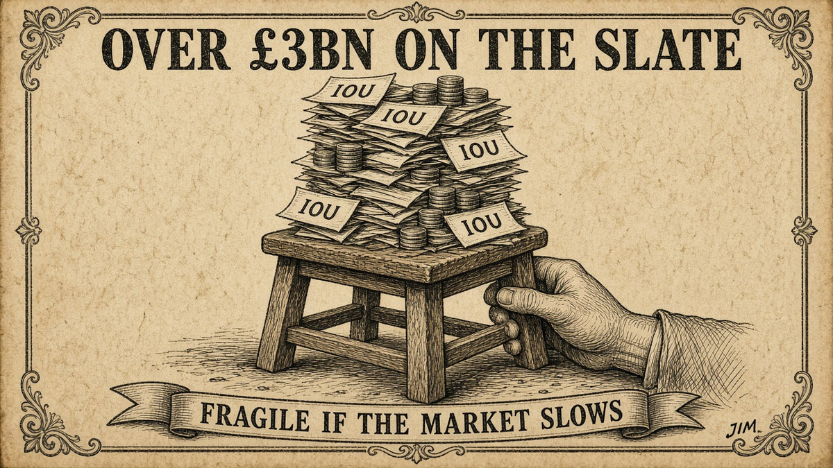 Jim plate 133: Over £3bn still owed